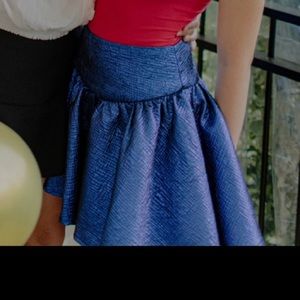 blue metallic do+be skirt!! fits size 0-2 (maybe even 4)